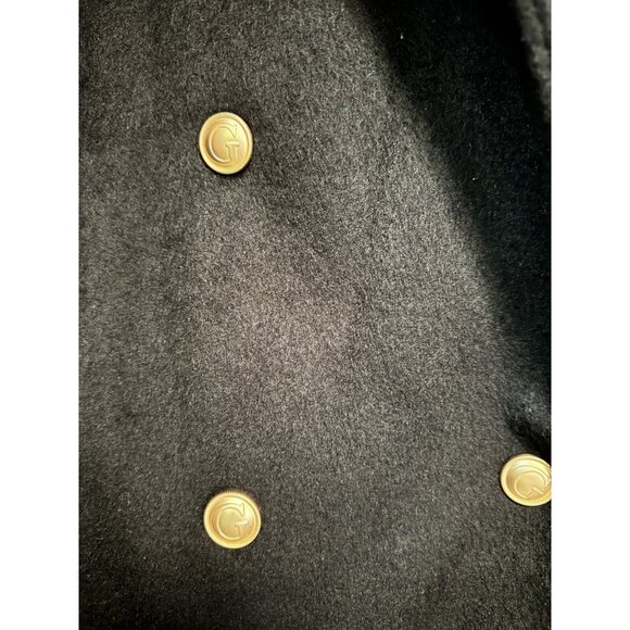 GUESS double breasted notched collar women's long coat - BLACK - Plus Size XXL - Picture 8 of 14